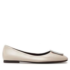 Baleriny Tory Burch. Brązowe baleriny Tory Burch, bez wzorów, bez obcasa, bez zapięcia. Za 1,449.00 zł.