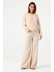 Garcia Sweter w kolorze beżowym rozmiar: L. Brązowe swetry Garcia, l, bez wzorów, bez ramiączek. Za 152.62 zł.