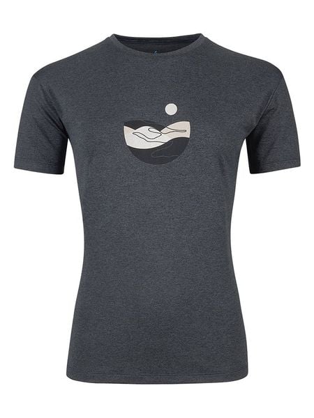 Odlo Koszulka funkcyjna "Lema" w kolorze antracytowym rozmiar: S. Czarne t-shirty sportowe ODLO, s, bez wzorów, z materiału, bez ramiączek, outdoorowe. Za 109.52 zł.