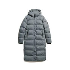 Damska długa kurtka Superdry Longline. Brązowe kurtki Superdry, bez wzorów, z mikrofibry, bez kaptura. Za 771.15 zł.