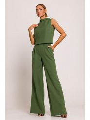 Made of emotion Kombinezon w kolorze zielonym rozmiar: M. Zielone kombinezony Made Of Emotion, m, bez wzorów, bez kołnierzyka, bez ramiączek. Za 236.61 zł.