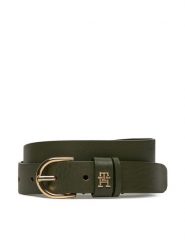 Tommy Hilfiger Pasek Damski AW0AW16798 Khaki. Brązowe paski Tommy Hilfiger, bez wzorów, ze skóry. Za 159.99 zł.