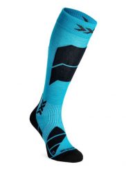 Skarpety narciarskie X-Socks Ski Perform Merino OTC. Niebieskie skarpetki X-Socks, bez wzorów, z materiału. Za 209.99 zł.