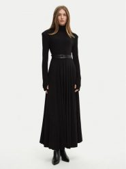 NORMA KAMALI Sukienka wieczorowa KK3243PLF87001 Czarny Slim Fit. Czarne sukienki Norma Kamali, l, bez wzorów, z syntetyku, wizytowe, bez kołnierzyka, bez ramiączek. Za 1,109.00 zł.