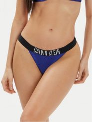 Calvin Klein Swimwear Dół od bikini KW0KW02392 Granatowy. Niebieskie bikini Calvin Klein Swimwear, bez wzorów, z syntetyku. Za 149.99 zł.