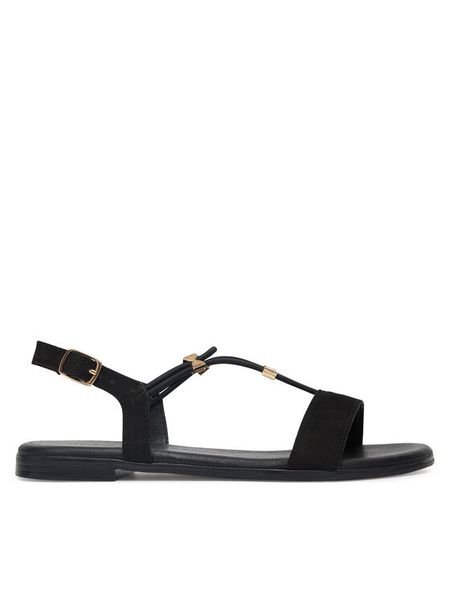 Lasocki Sandały ARENA RST-ARENA-08 Czarny. Czarne sandały Lasocki, bez wzorów, z materiału, bez obcasa, na płaskiej podeszwie, bez zapięcia. Za 119.99 zł.