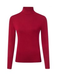 Marie Lund Sweter Kobiety drobna dzianina czerwony, M. Czerwone swetry Marie Lund, m, bez wzorów, z dzianiny, eleganckie, bez ramiączek. Za 179.95 zł.