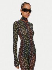 Pinko Bluzka Lamu 101813 A1ZY Czarny Slim Fit. Czarne bluzki Pinko, l, bez wzorów, z syntetyku, bez kołnierzyka, bez ramiączek. Za 419.99 zł.