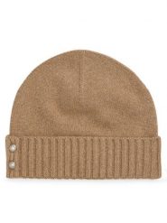 LAUREN RALPH LAUREN Czapka 454P04510002 Beżowy. Brązowe czapki zimowe Lauren Ralph Lauren, bez wzorów, z wełny. Za 379.99 zł.