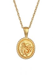 Elli Damski wisior ornamentowy Vintage Design ze srebra 925 Sterling Silver pozłacany Naszyjniki 1 ct. Szare naszyjniki Elli, z materiału, pozłacane. Za 328.99 zł.