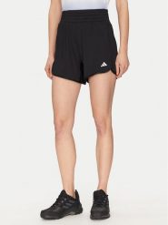 Adidas Szorty sportowe Pacer Essentials IQ2576 Czarny Regular Fit. Czarne szorty sportowe adidas, bez wzorów, z syntetyku, na fitness i siłownię. Za 99.99 zł.
