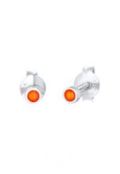 Elli Damskie kolczyki sztyfty Okrągłe Pomarańczowe Trend Lata z Syntetycznym Opalem w srebrze próby 925 Sterling Silver Kolczyki 1 ct. Brązowe kolczyki Elli, z opalem, srebrne. Za 183.99 zł.