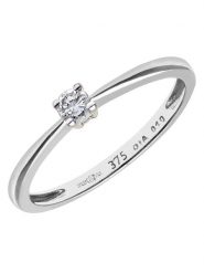 Revoni Złoty pierścionek z diamentem rozmiar: 58. Szare pierścionki Revoni, z diamentem, złote. Za 1,840.99 zł.