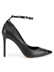 Eva Minge Szpilki OLIVIA-V-375-121-1 Czarny. Czarne szpilki Eva Minge, bez wzorów, ze skóry, bez obcasa, na szpilce, bez zapięcia. Za 429.99 zł.