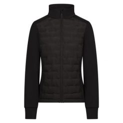 Trespass Redwillow - Damska aktywna kurtka hybrydowa czarna. Czarne kurtki Trespass, bez wzorów, z puchu, sportowe, bez kaptura. Za 336.99 zł.