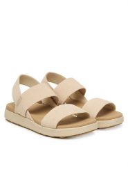 Keen Sandały Elle Backstrap 1031704 Beżowy jasny. Brązowe sandały Keen, bez wzorów, z materiału, bez obcasa, na płaskiej podeszwie, bez zapięcia. Za 379.99 zł.