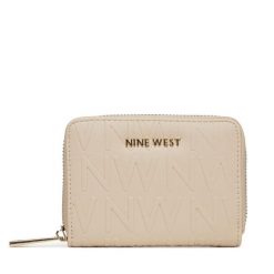 Portfel Nine West. Brązowe portfele Nine West, bez wzorów. Za 69.99 zł.