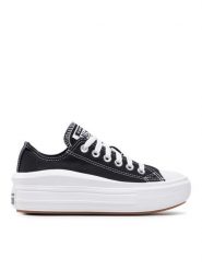 Converse Trampki Ctas Move Ox 570256C Czarny. Czarne trampki Converse, bez wzorów, z materiału, bez zapięcia. Za 289.99 zł.