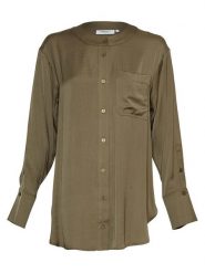 MOSS COPENHAGEN Koszula "Adienna Maluca" w kolorze khaki rozmiar: S/M. Brązowe koszule Moss Copenhagen, m, bez wzorów, bez kołnierzyka, bez ramiączek. Za 114.17 zł.