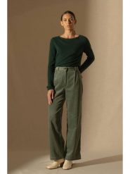 Perfect Cashmere Kaszmirowy sweter w kolorze ciemnozielonym rozmiar: L. Zielone swetry Perfect Cashmere, l, bez wzorów, z kaszmiru, bez ramiączek. Za 347.99 zł.