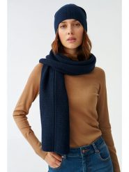 TATUUM Szal w kolorze granatowym - 175 x 40 cm rozmiar: onesize. Niebieskie szaliki i kominy Tatuum, bez wzorów, z tkaniny. Za 52.99 zł.