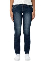 Timezone Dżinsy "Tahila" - Slim fit - w kolorze granatowym rozmiar: W32/L30. Niebieskie jeansy Timezone, l, z aplikacjami, klasyczne. Za 105.88 zł.