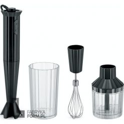 Blender ręczny Plissé czarny z akcesoriami 4 el. Blendery Alessi. Za 630.00 zł.