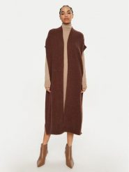 Dixie Kardigan M277K007A Brązowy Relaxed Fit. Brązowe swetry Dixie, m, bez wzorów, z syntetyku, bez ramiączek. Za 309.99 zł.