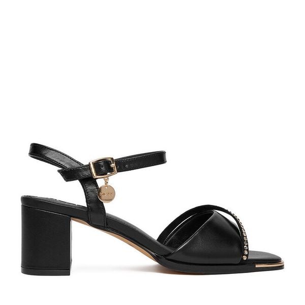 Sandały MEXX. Czarne sandały Mexx, bez wzorów, bez obcasa, na słupku, bez zapięcia. Za 319.99 zł.