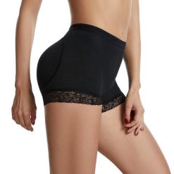 Szorty modelujące push-up z elastycznego materiału Raitsa. Brązowe bielizna modelująca Intica, bez wzorów. Za 59.00 zł.