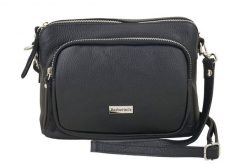 Listonoszka skórzana BARBERINI'S czarna 990-1. Czarne shopper bag Barberinis, bez wzorów, ze skóry, biznesowe, małe, bez dodatków. Za 232.99 zł.