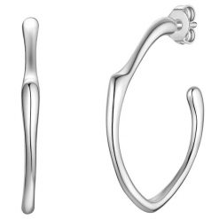 Yokoamii Kolczyki z mosiadzu w srebrze 1 ct Damski. Szare kolczyki Yokoamii, posrebrzane. Za 159.99 zł.