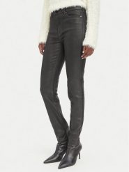 Guess Jeansy W6BA46 D2586 Czarny Skinny Fit. Czarne jeansy Guess, z aplikacjami, z bawełny. Za 614.99 zł.
