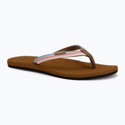 Japonki damskie Rip Curl Freedom Bloom Open Toe. Brązowe japonki Rip Curl, bez wzorów, z materiału. Za 109.99 zł.
