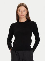 Calvin Klein Sweter LV044D370G Czarny Regular Fit. Czarne swetry Calvin Klein, xs, bez wzorów, z syntetyku, bez ramiączek. Za 299.99 zł.