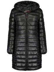 Geographical Norway Płaszcz pikowany "Annecy" w kolorze czarnym rozmiar: XXL. Czarne płaszcze Geographical Norway, xxl, bez wzorów, bez kaptura. Za 144.24 zł.