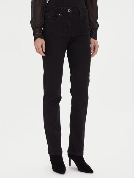 Morgan Jeansy 252-PASCAL2 Czarny Regular Fit. Czarne jeansy Morgan, bez wzorów, z bawełny. Za 209.99 zł.