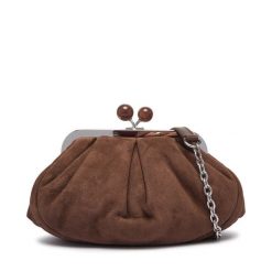 Torebka Weekend Max Mara. Brązowe kopertówki Weekend Max Mara, bez wzorów, bez dodatków. Za 1,239.00 zł.
