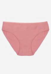 Ciemnoróżowe Majtki Figi z Bawełną i Ozdobnymi Napisami Phioreia. Czerwone figi Born2be, bez wzorów, z bawełny. Za 6.99 zł.