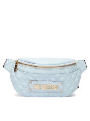 LOVE MOSCHINO Nerka JC4003PP1OLA0701 Błękitny. Niebieskie nerki i saszetki Love Moschino, bez wzorów, ze skóry, bez dodatków. Za 679.99 zł.
