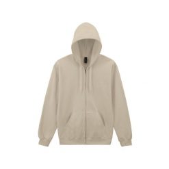 Bluza z kapturem i zamkiem błyskawicznym Gildan. Brązowe bluzy z kapturem GILDAN, xl, bez wzorów, z dżerseju, z kapturem. Za 179.35 zł.