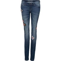 Dżinsy Skinny z haftem bonprix niebieski "stone”. Jeansy marki bonprix. Za 59.99 zł.