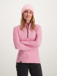 Bluza narciarska damska Poederbaas. Czerwone bluzy bez kaptura POEDERBAAS, na zimę, xl, bez wzorów, z materiału, bez kaptura, narciarskie. Za 164.70 zł.
