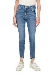 S.Oliver Dżinsy - Slim fit - w kolorze niebieskim rozmiar: 40. Niebieskie jeansy S.Oliver, s, bez wzorów, klasyczne, z podwyższonym stanem. Za 123.53 zł.
