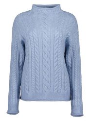 Blue Seven Sweter w kolorze błękitnym rozmiar: 38. Niebieskie swetry Blue Seven, bez wzorów, ze splotem, bez ramiączek. Za 123.25 zł.