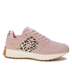 Buty damskie sneakersy sportowe Lotto CALENTO AN. Czerwone buty treningowe Lotto, bez wzorów, z jeansu, przed kostkę, bez zapięcia, trekkingowe. Za 139.00 zł.