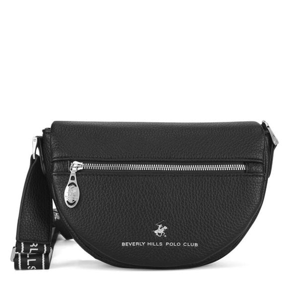 Torebka Beverly Hills Polo Club. Czarne listonoszki Beverly Hills Polo Club, bez wzorów, bez dodatków. Za 179.99 zł.