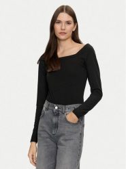 Brave Soul Body LBS-544DONA Czarny Regular Fit. Czarne body i gorsety Brave Soul, bez wzorów, z bawełny, bez ramiączek. Za 59.99 zł.