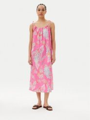 LAUREN RALPH LAUREN Koszula nocna ILN02424 Różowy Regular Fit. Czerwone koszule nocne Lauren Ralph Lauren, s, bez wzorów, z bawełny, bez ramiączek. Za 259.99 zł.