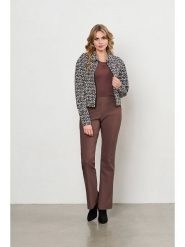 &Co Woman Spodnie "Pacey" w kolorze brązowym rozmiar: XXL. Brązowe spodnie materiałowe &Co Woman, bez wzorów, z materiału, z podwyższonym stanem. Za 252.94 zł.